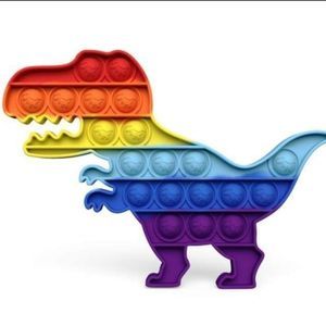 NEW T-REX RAINBOW POPPIT SENSORY TOY